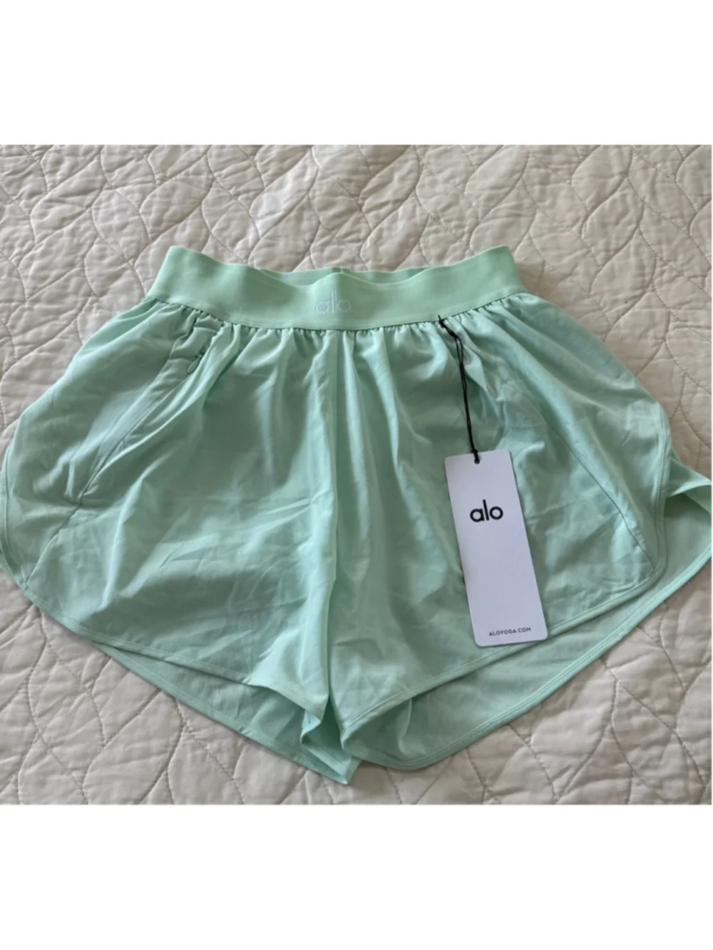 Alo Yoga Match Point Short Green S - Picture 1 of 4